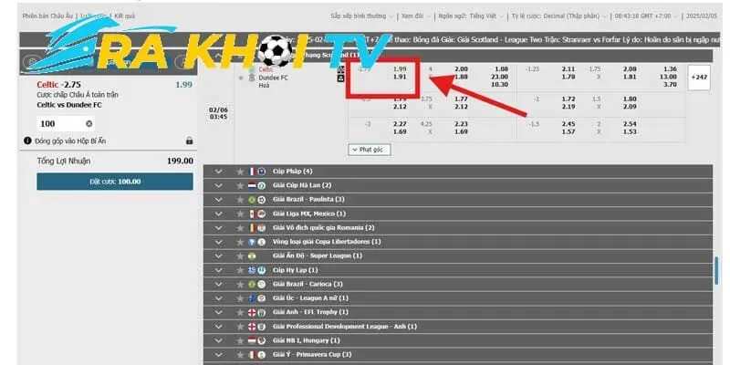 Học cách đọc kèo cược 2.5/3 chuẩn xác